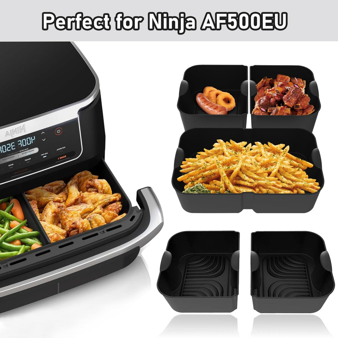 Heissluftfritteuse Zubehör Set für Ninja Foodi Flexdrawer 10,4 l AF500DE, Verbessert und Verdickt Si