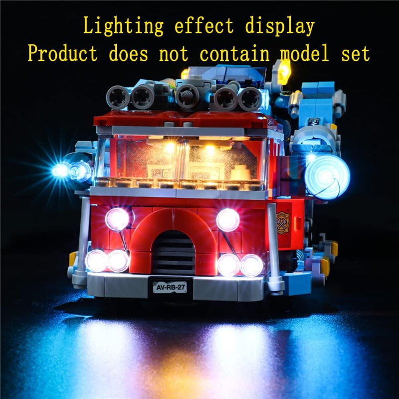 GEAMENT LED Licht-Set Kompatibel mit Lego Phantom Feuerwehrauto 3000 (Phantom Fire Truck 3000) - Bel