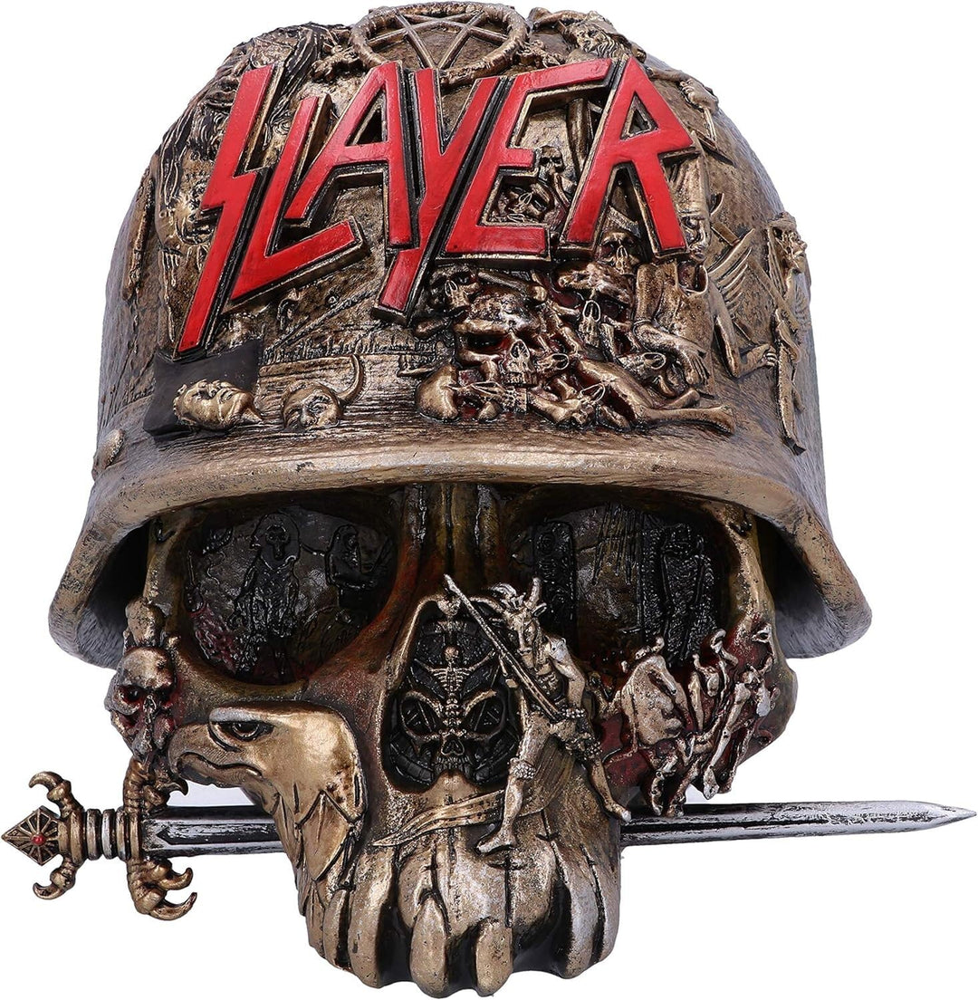 Nemesis Now Schmuckkästchen mit Totenkopf-Logo, 17,5 cm, goldfarben