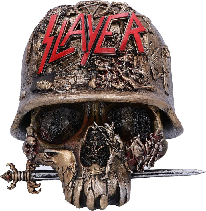 Nemesis Now Schmuckkästchen mit Totenkopf-Logo, 17,5 cm, goldfarben