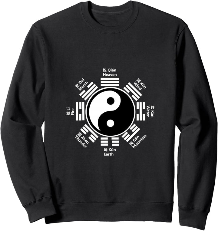 Yin Yang Tai Chi Bagua Feng Shui Geschenk Chinesisches Zen Sweatshirt