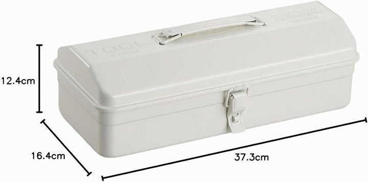 Toyo Steel Werkzeugkoffer Camber-top aus Stahl in der Farbe Weiss, 37,3x16,4x12,4 cm, Y-350-WH 37,3x