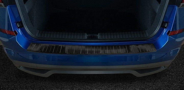 Ladekantenschutz aus Edelstahl in anthrazit mit 3D Abkantung passend für Skoda Kamiq ab 2019-2023 AZ