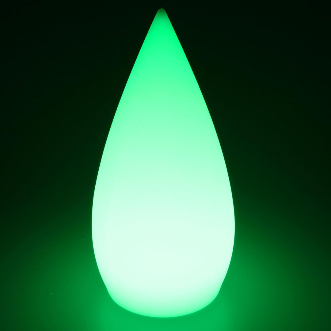 Deko Lampe Kegel Garten Leuchte 15 x 37 cm rund Batterie Akku kabellos Farbwechsel bunt RGB Licht di