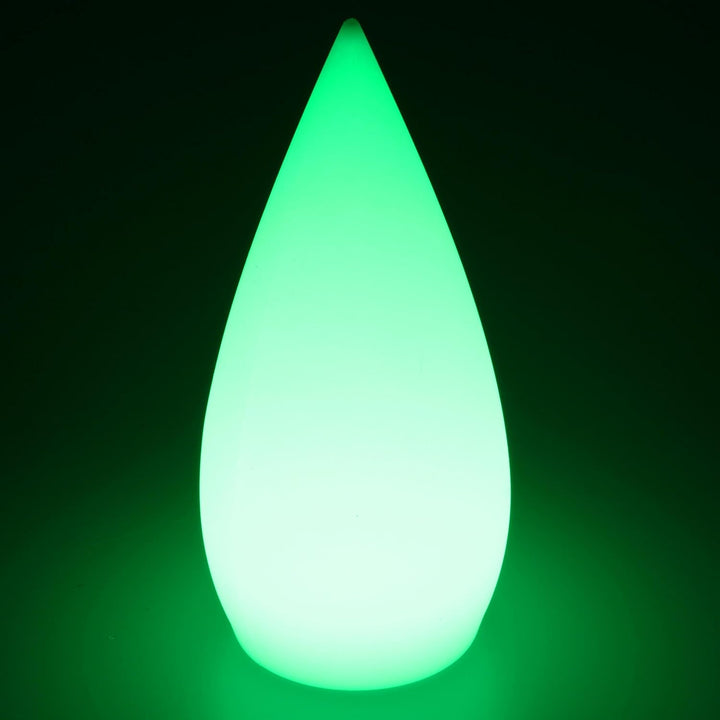 Deko Lampe Kegel Garten Leuchte 15 x 37 cm rund Batterie Akku kabellos Farbwechsel bunt RGB Licht di