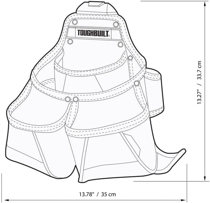 ToughBuilt Tou-CT-02 Gefräste Tasche - Werkzeugbeutel