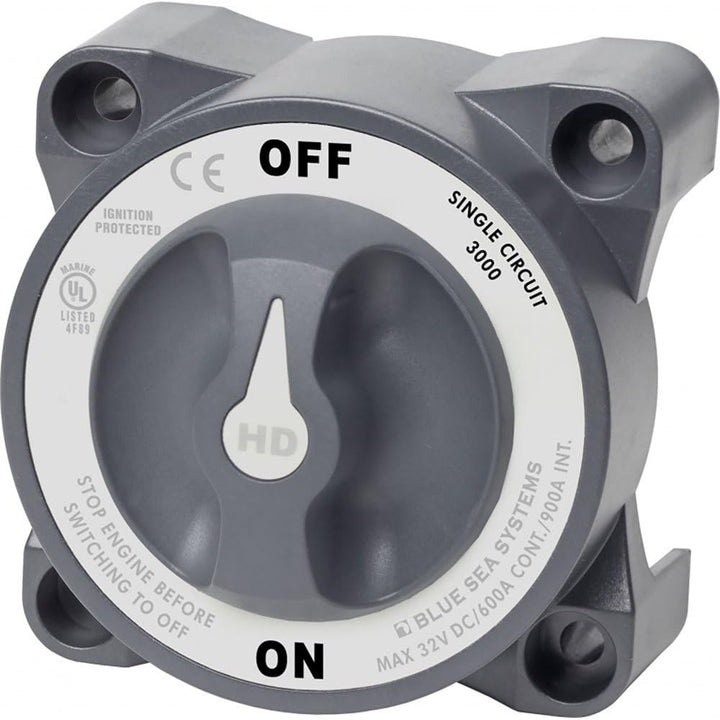 Blue Sea Systems hd-Series Robuster Batterie Schalter An-Aus, An-Aus