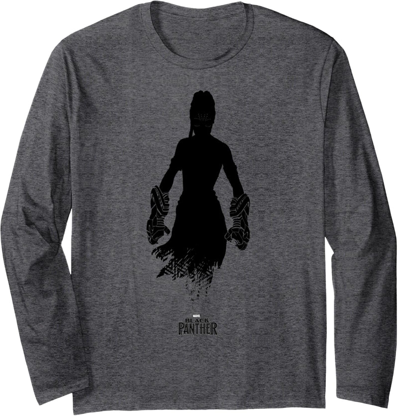 Marvel Black Panther Shuri Silhouette Langarmshirt