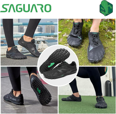 SAGUARO Unisex Barfussschuhe Traillaufschuhe Schnell Trocknend Wassersportschuhe, Gr. 36-47 38 EU Öl