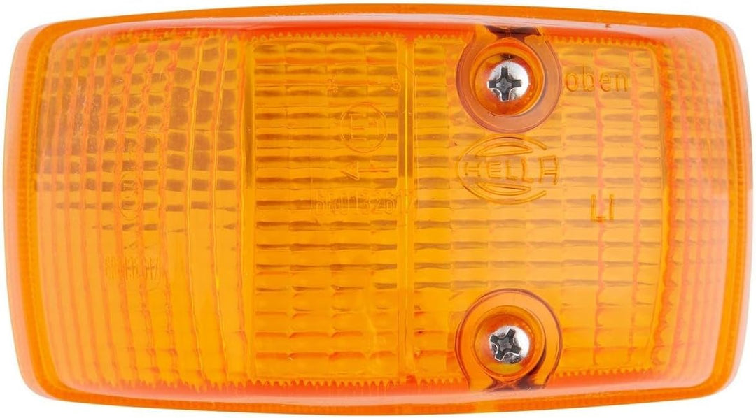 HELLA - Blinkleuchte - Halogen - 24/12/6V - Anbau/geschraubt - Lichtscheibenfarbe: gelb - Stecker: C