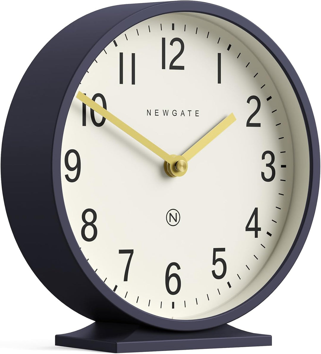 NEWGATE® Q Kaminsims Uhr | Moderne Klassische runde kaminuhr | Marineblau | Zeitgenössischer Stil fü