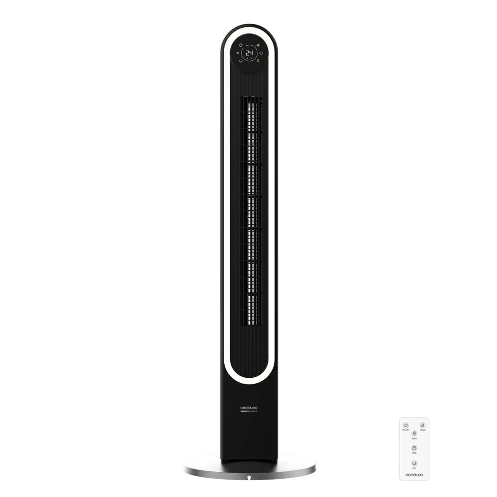 Cecotec - Turmventilatoren EnergySilence 9090 Skyline Smart Light von 106 cm, 65W, LED -Licht, takti