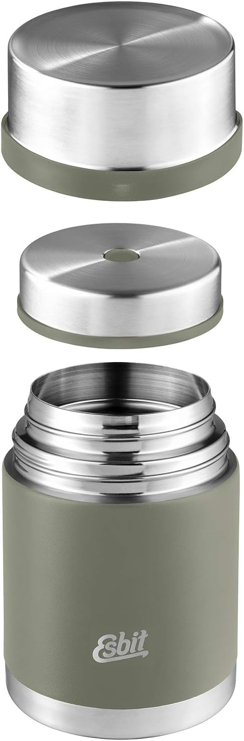 Esbit Sculptor Thermobehälter für Essen, mit personalisierter Gravur, Edelstahl, BPA-Frei, Schwarz,