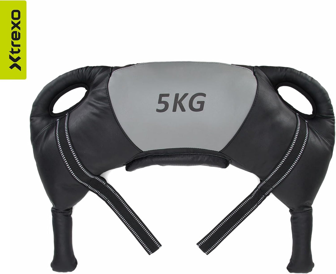 TREXO Bulgarian Exercise Bag 15 kg Krafttraining Fitness Ausdauer Perfekt für Zuhause und Fitnessstu