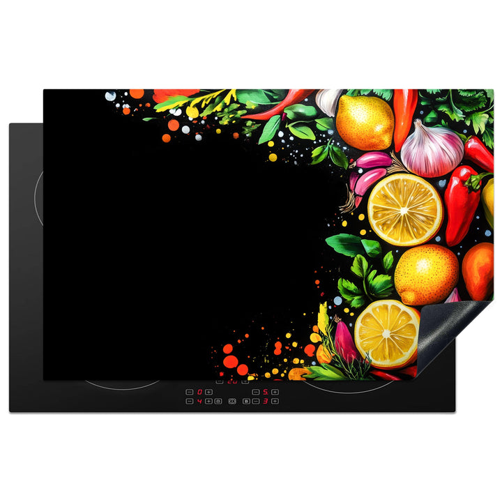 Herdabdeckplatte Einteilig 80x52 cm Küche Ceranfeld Abdeckplatte Cerankochfeld Abdeckung Induktionsk