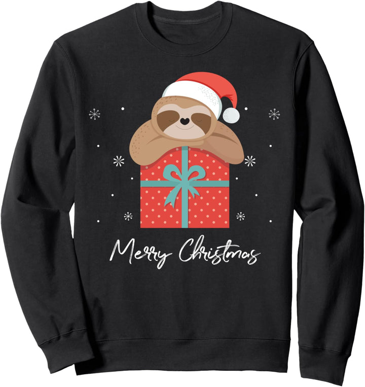 Frohe Weihnachten Faultier Grosse Weihnachtsfeiertage Sweatshirt