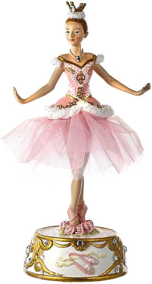 Kurt Adler Ballerina-Figur, 25,4 cm, Pink