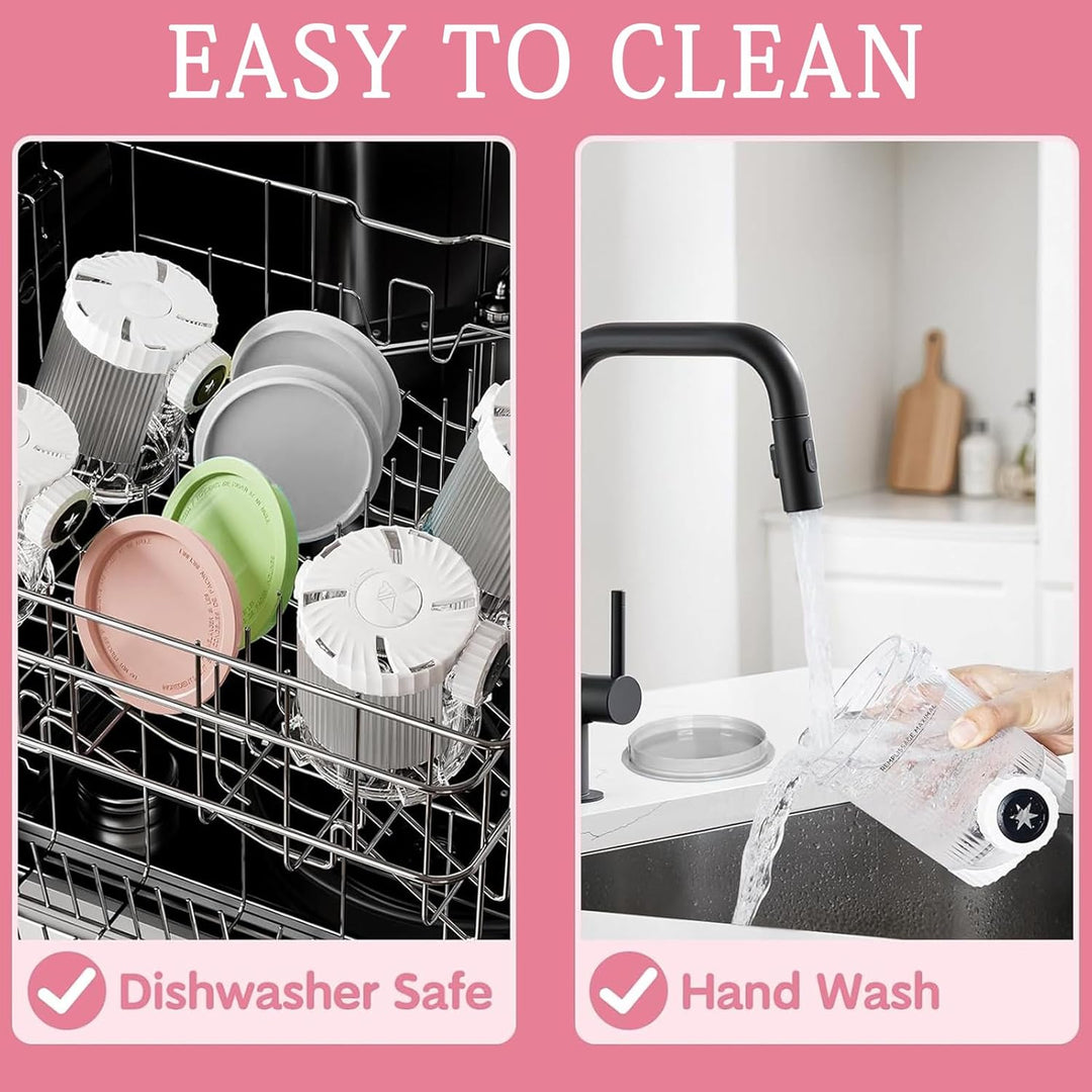 DAZZTIME Behälter für Ninja Creami Deluxe Pints,2 Stück Ersatz für Ninja Creami Deluxe Pints und Dec