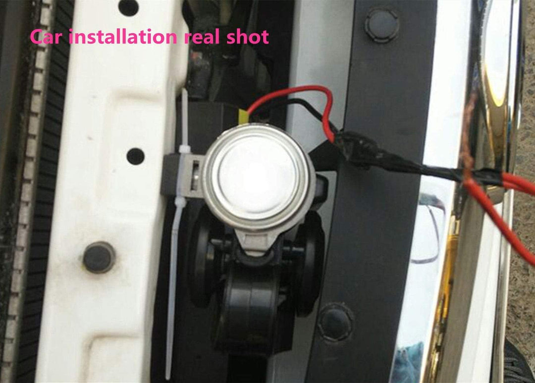 YIYIDA Auto air horn 135DB dual trompete super laute schnecke elektrische pumpe sirene, chrom zink a