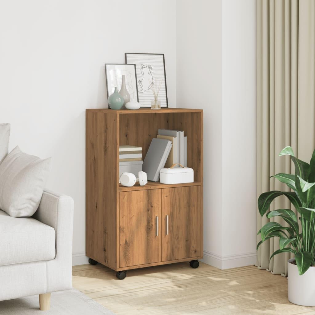 vidaXL Rollschrank, Büroschrank mit Stauraum, Aktenschrank für Wohnzimmer Büro, Bürocontainer Schran