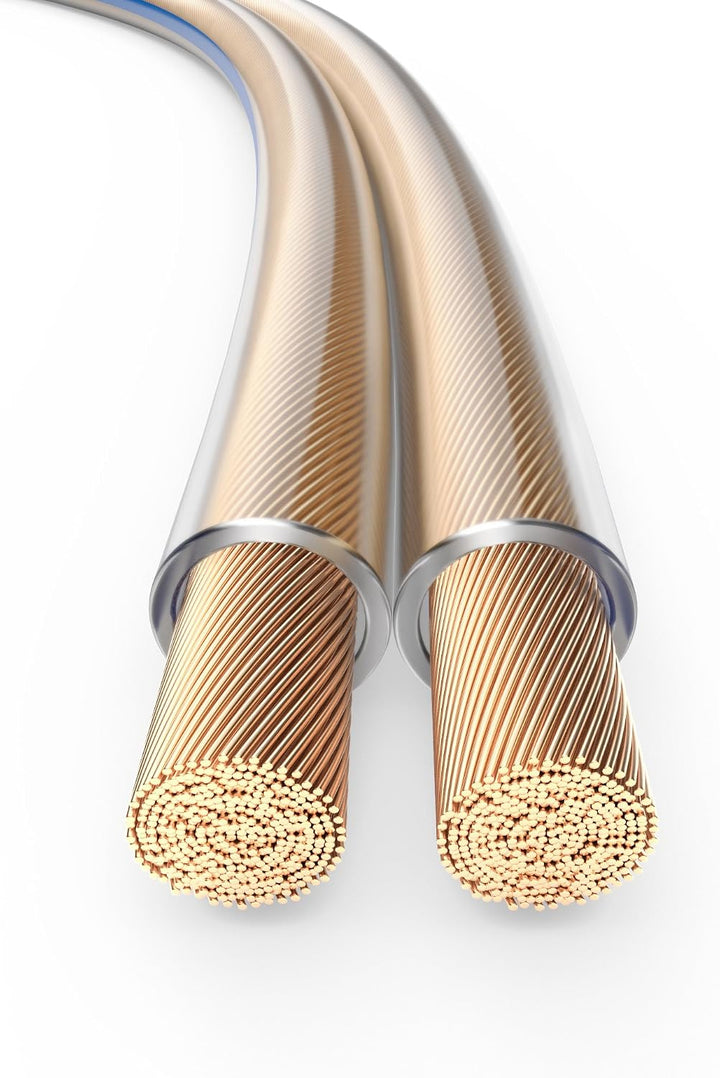 PureLink Lautsprecherkabel OFC 2 x 2,50mm² (0,10mm), 25,0m, transparent 25,0m 2 x 2,50mm² (0,10mm) t