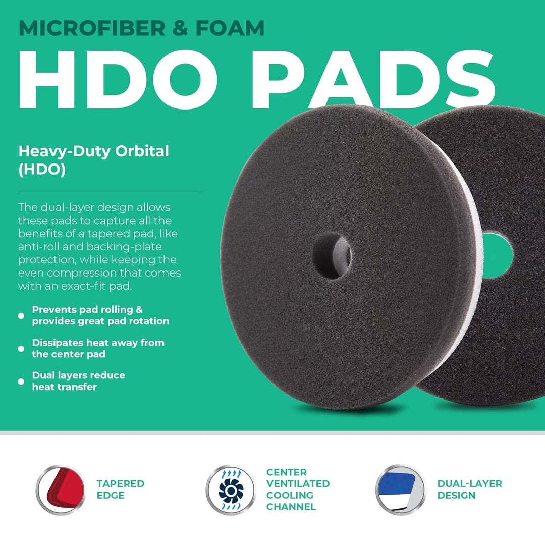 Lake Country HDO Finishing Pad, 14 x 2,5 cm, Schwarz, 1 Stück