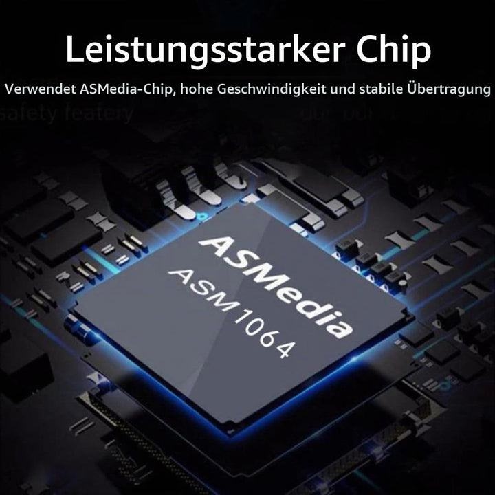 chenyang Mini PCI-E ＆ NGFF A+E Key auf 4 SATA 3.0 Port Multiplier Adapter 6Gbps Festplatte Erweiteru