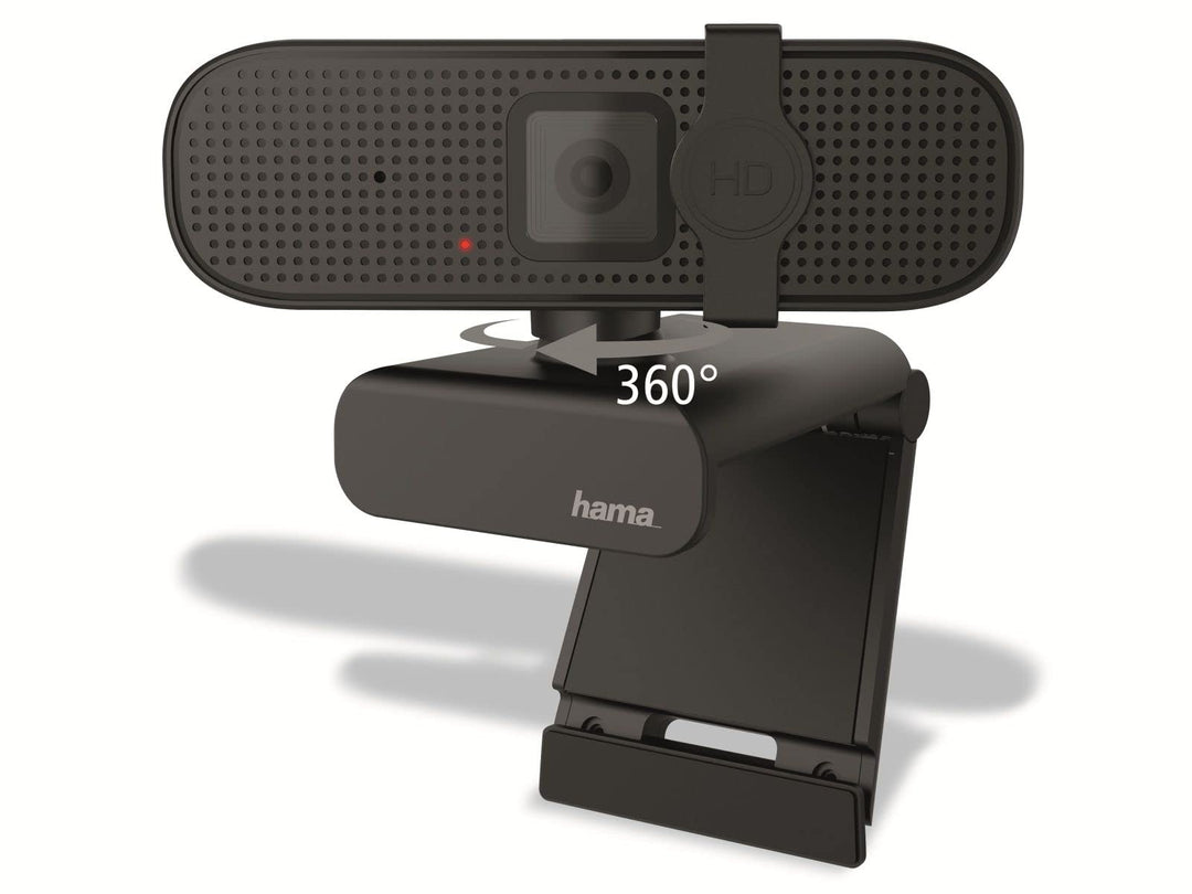 Hama Externe Kamera für Laptop (Webcam mit Mikrofon Kamera PC mit 1080p Full HD Webcam TV, PS5 Kamer