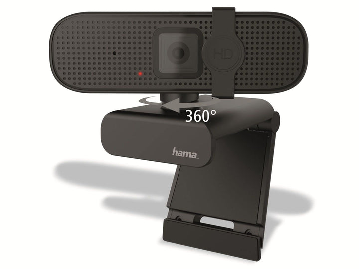 Hama Externe Kamera für Laptop (Webcam mit Mikrofon Kamera PC mit 1080p Full HD Webcam TV, PS5 Kamer