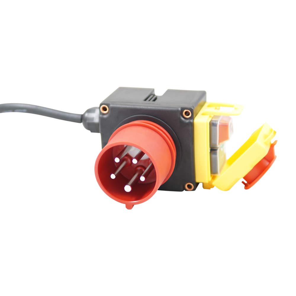 BUZE Original KEDU KOA7 Geräteschalter Maschinenschalter 380/400 V 3 Phasen mit 0,6 m Kabel und Phas