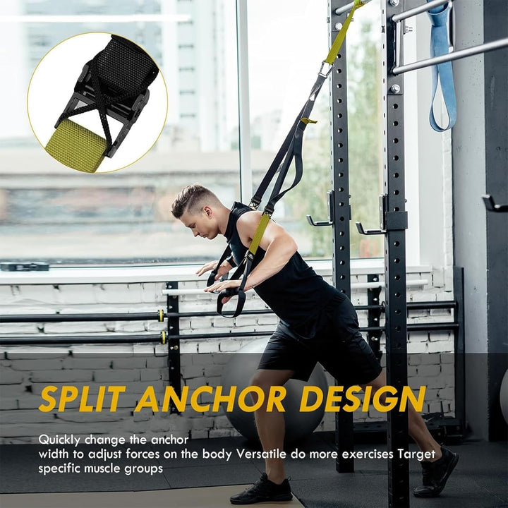 Flintronic Schlingentrainer, Sling Trainer Set für EIN Ganzkörpertraining, Schlingentrainer für Zuha