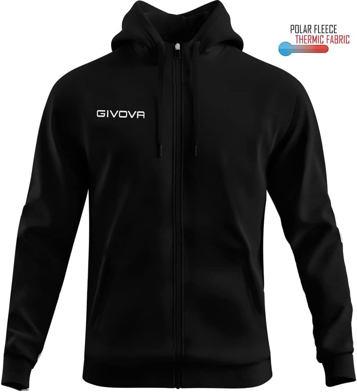 givova Herren Ma024-0010-s Sweatshirt, Schwarz, S
