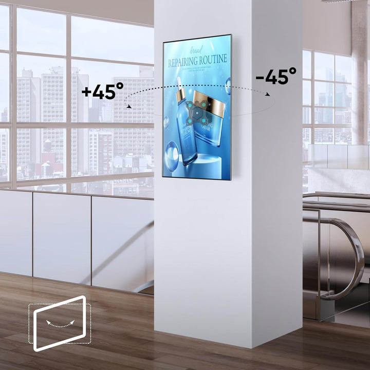 ONKRON TV Wandhalterung schwenkbar für 10-35 Zoll Bildschirm bis zu 20 kg, TV Halterung 360 Grad dre