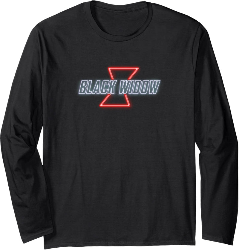 Marvel Black Widow Neon Logo Langarmshirt