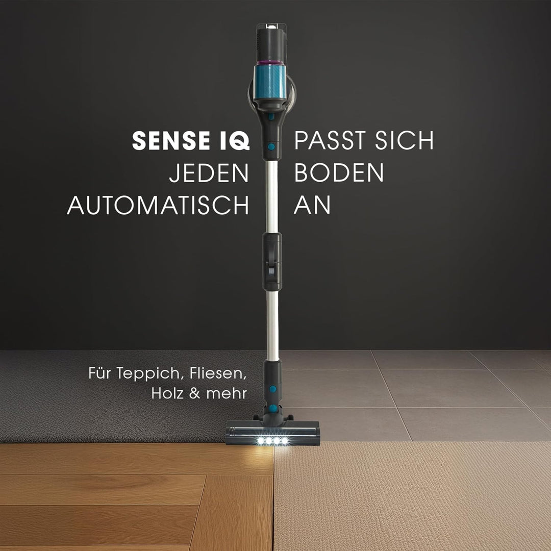 LIVINGTON Sense IQ - Akku Staubsauger kabellos - Handstaubsauger mit Schmutzerkennung & 4-Fach-Filte