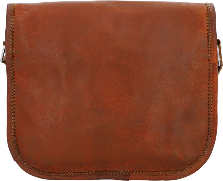 Gusti Umhängetasche Leder - "Emilia 7" Damen Herren Handtasche Ledertasche Braun