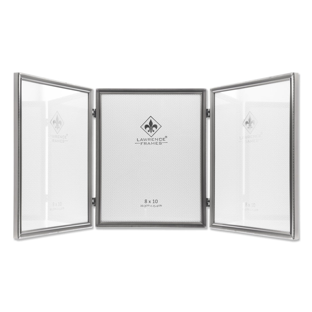 Lawrence Frames 11580T Bilderrahmen aus gebürstetem Zinn, mit Scharnier, 20,3 x 25,4 cm zinnfarben 8