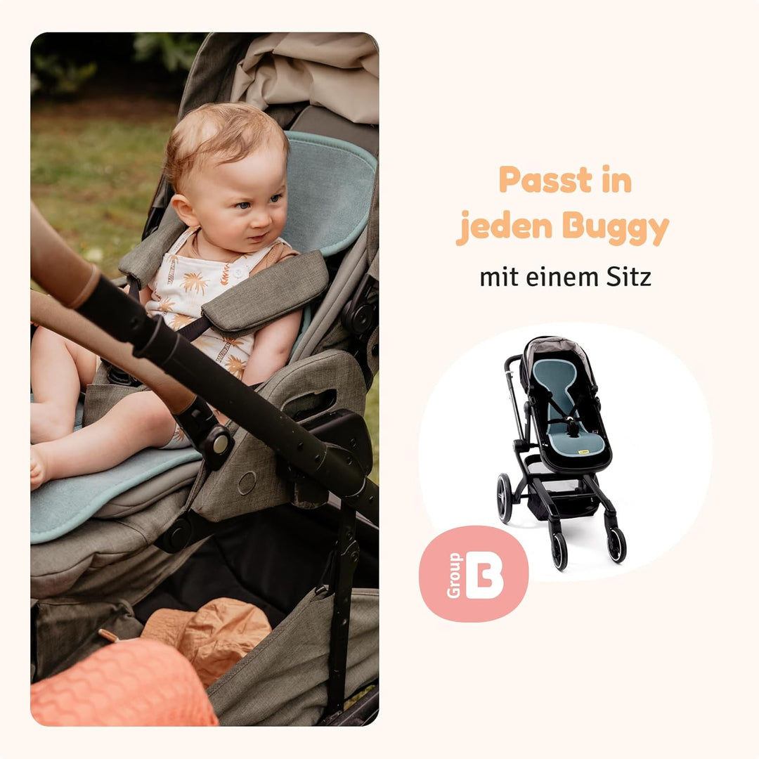 AeroMoov - Baby Sitzauflage Air Layer - Einlage Für Autositz oder Kinderwagen - Gruppe B - Antischwi