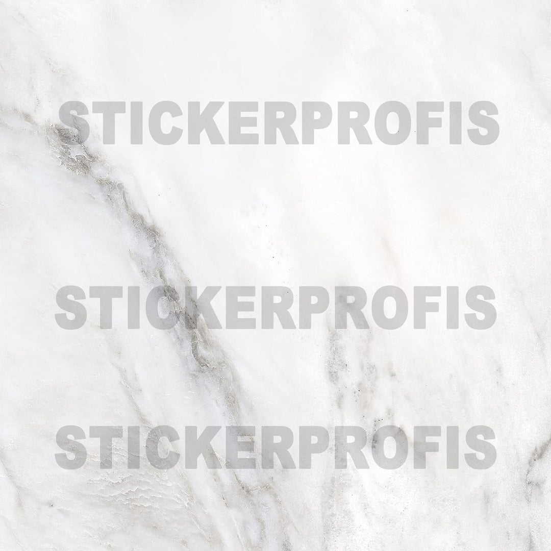 StickerProfis Küchenrückwand selbstklebend Glasoptik - WEISSER MARMOR - 1.8mm, Versteift, alle Unter