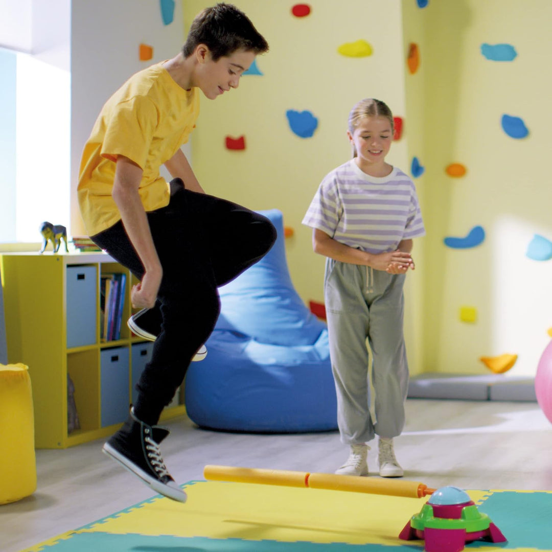 Stay Active Jump It Wipeout Musical Jump Challenge Familien-Fitnessspiel mit drehbarem Weichschaumar