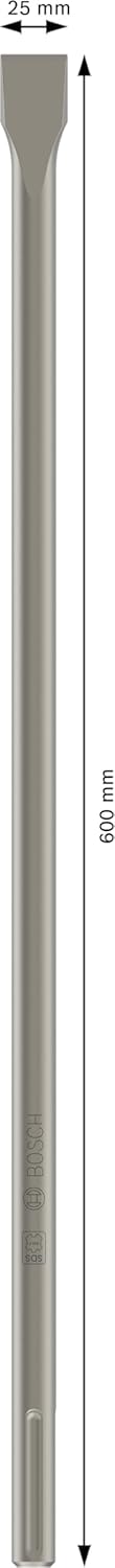 Bosch Professional Flachmeissel SDS-max, Länge 600 mm, Flach