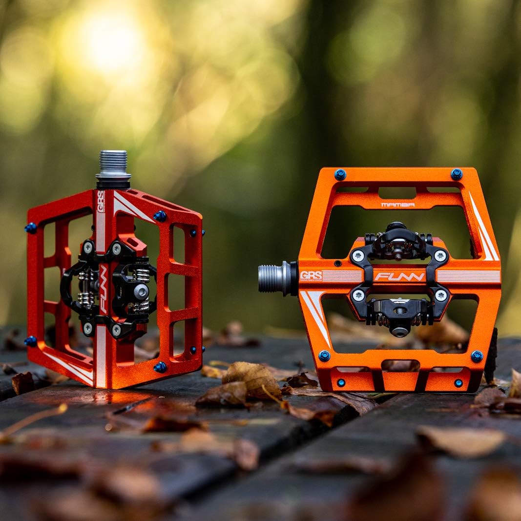 Funn Mamba Mountain Bike Clipless Pedals, Doppelseitige Klickpedale mit breiter Plattform für MTB, K