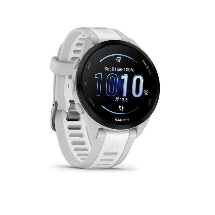 GARMIN Forerunner 165, leichte GPS Smartwatch zum Laufen, mit AMOLED Touchscreen, Trainingsempfehlun