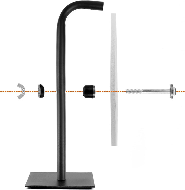 QWORK® 30cm Farbe Glücksrad mit Metallständer, Tischplatte Rouletterad 10 Slots zum Reinigen Abwisch