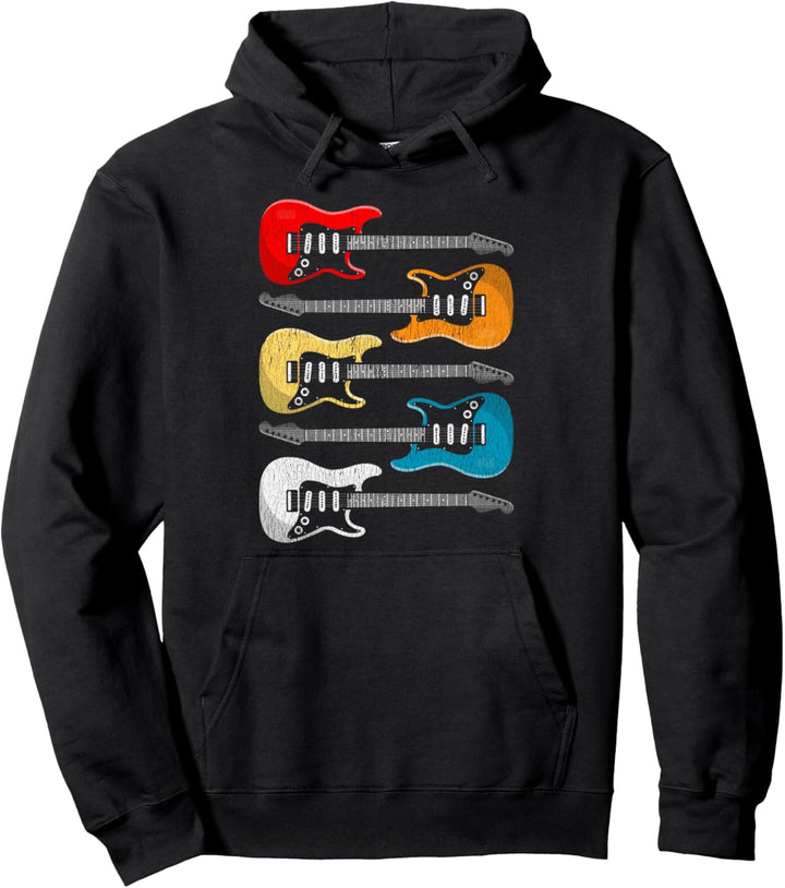 Vintage Gitarrenspieler Geschenk für Gitarristen Pullover Hoodie