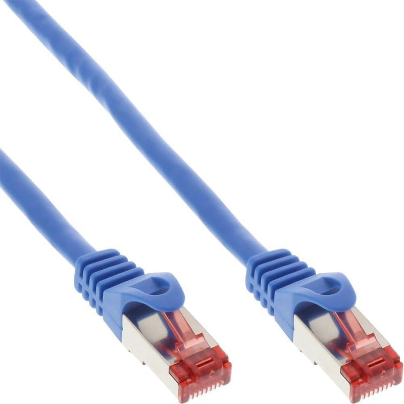 InLine 76455B S/FTP Patchkabel (250MHz, PVC, Kupfer, 50 m) blau