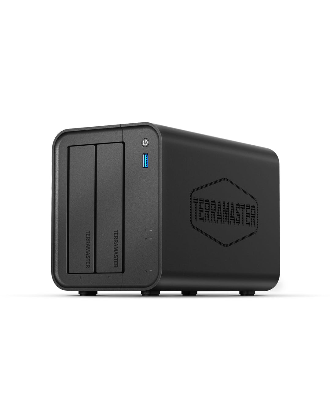 TERRAMASTER F2-425 2-Bay NAS-Speicher – Intel x86 Quad-Core-CPU, 4 GB RAM, 2,5 GbE LAN, Netzwerkgebu