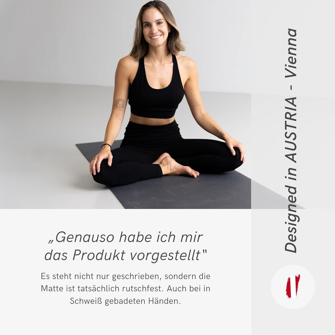 LOTUSCRAFTS® Yogamatte rutschfest, universell nutzbar als Trainingsmatte, Sportmatte, Gymnastikmatte