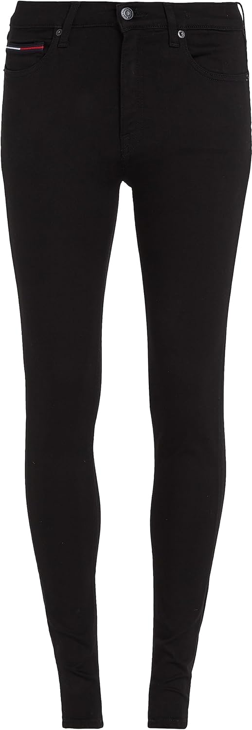 Tommy Jeans Damen Jeanshosen 24W / 28L Blau (Staten Black Stretch), 24W / 28L Blau (Staten Black Str