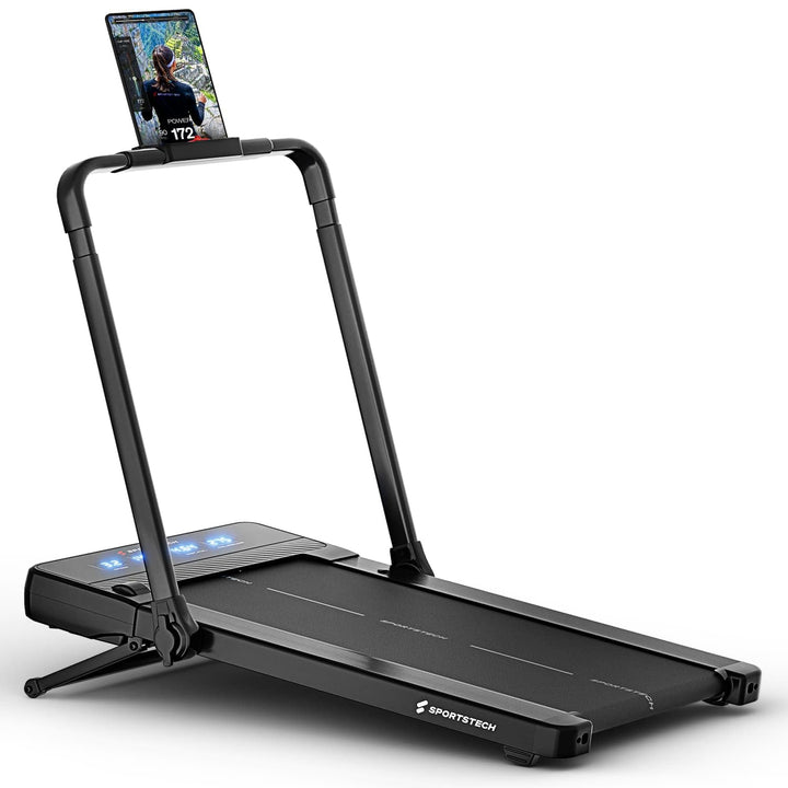 Sportstech Walking Pad mit automatischer Steigung, Laufband für Zuhause, Büro & Schreibtisch, klappb